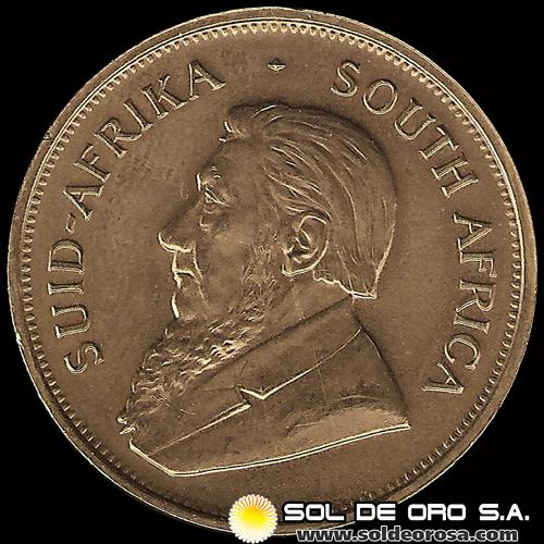 SUDAFRICA - KRUGERRAND, 1975 - MONEDA DE ORO 22k - EQUIVALENTE A 1 ONZA DE 999